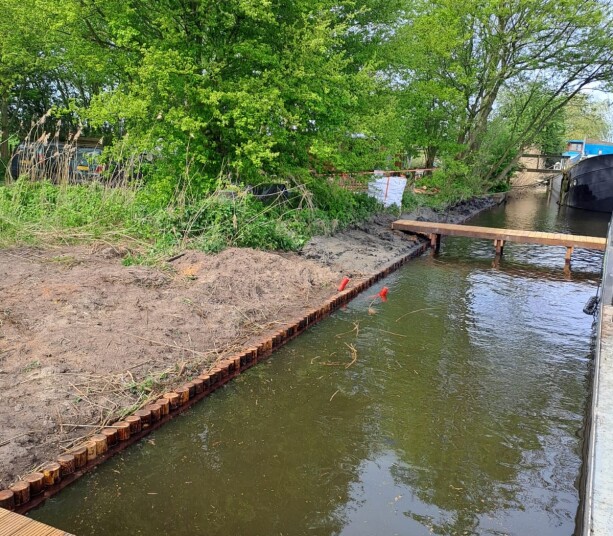 perkoenen beschoeiing